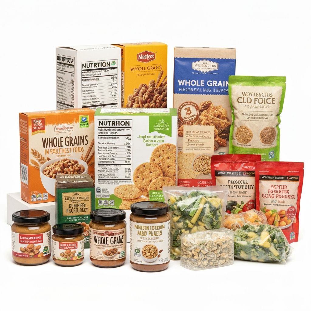 Food products with nutrition labels