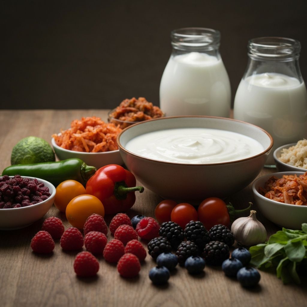Probiotic and prebiotic foods